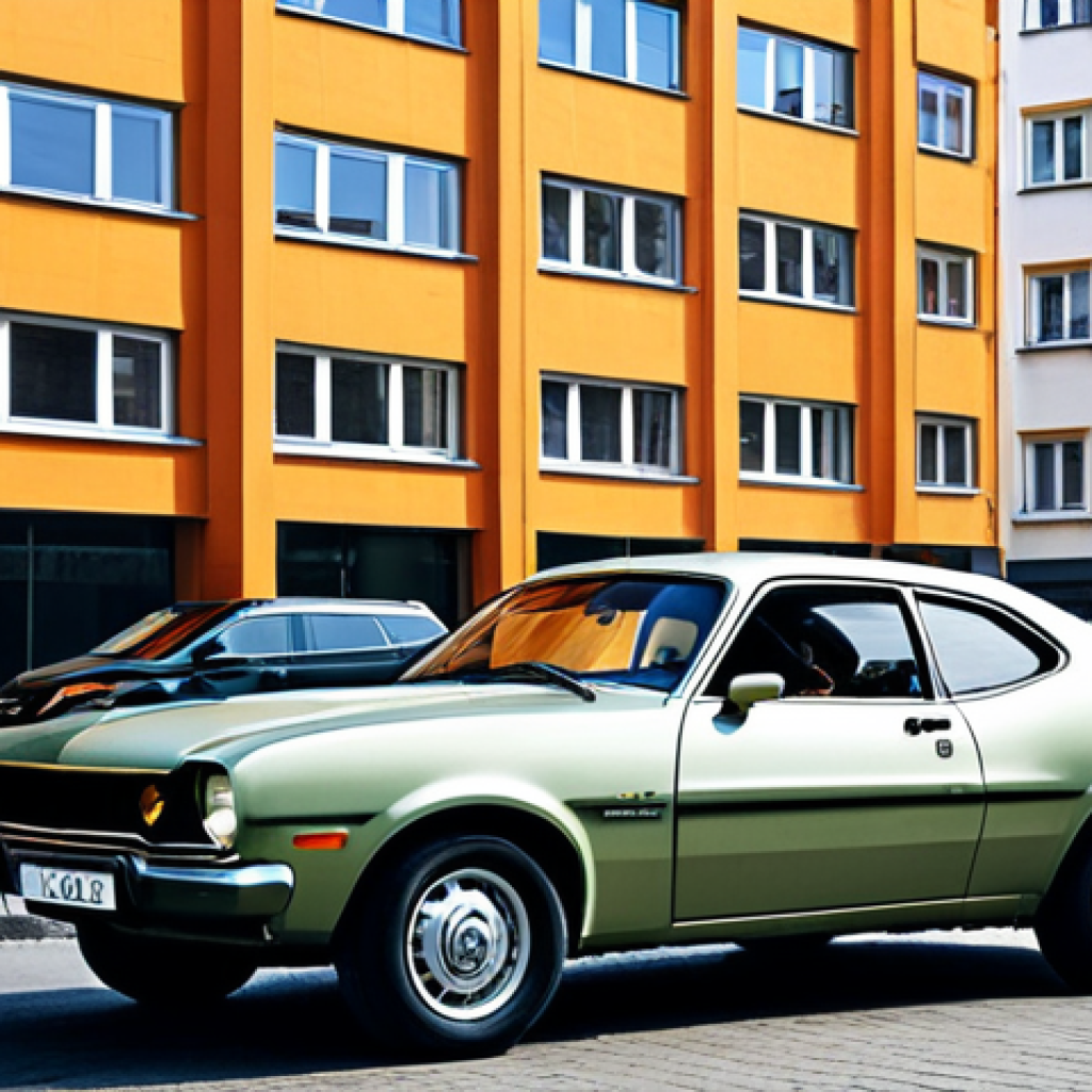 포드 매버릭의 도심 주행 효율성 - Urban Maverick**
"Ford Maverick parked on a busy Moscow street, modern apartment buildings in backg...